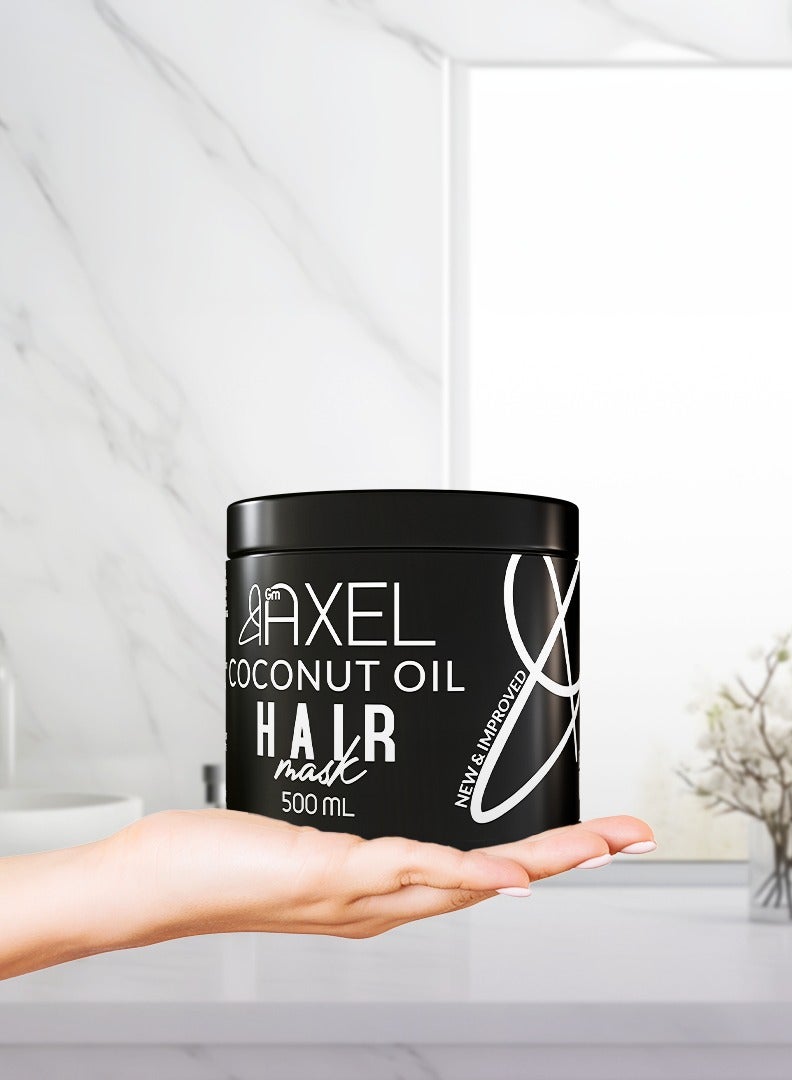 Axel Axel Coconut Hair Mask 500ml - Reduces Frizz, Sulfate & Paraben-Free  - Image 5