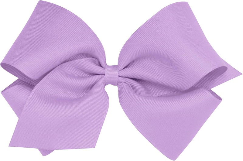 Wee Ones Classic Grosgrain Hair Bow - Light Orchid - Image 1
