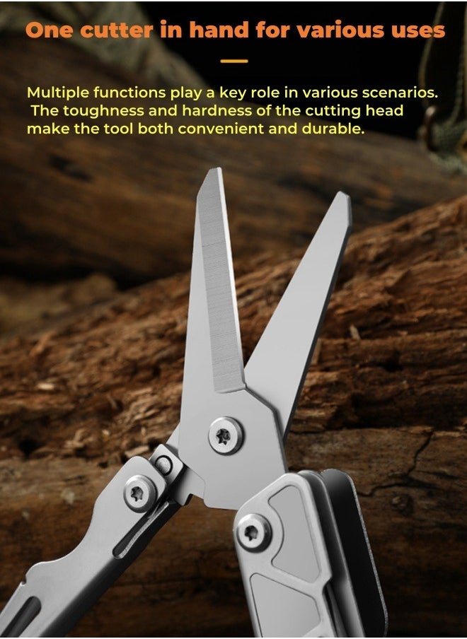 Browning - Stainless Steel Multifunctional Knife And Scissors Outdoor Camping Pocket Tool Knife Multifunctional Tool home Scissors - Image 1