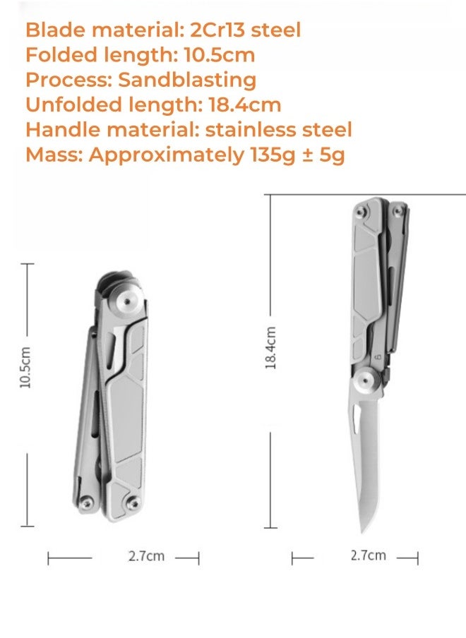 Browning - Stainless Steel Multifunctional Knife And Scissors Outdoor Camping Pocket Tool Knife Multifunctional Tool home Scissors - Image 1
