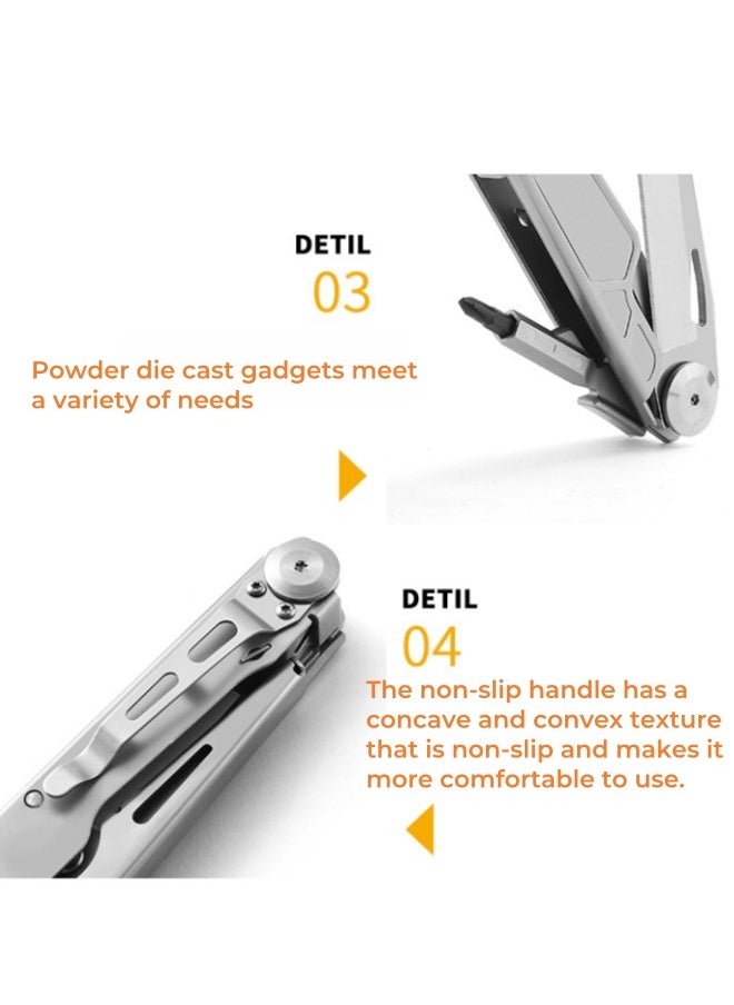 Browning - Stainless Steel Multifunctional Knife And Scissors Outdoor Camping Pocket Tool Knife Multifunctional Tool home Scissors - Image 1