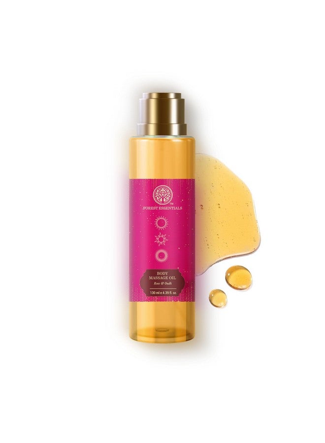 فورست اسينشالز زيت تدليك الجسم بالورد والعود | زيت الجسم الايورفيدا | الاسترخاء والتوتر | يغذي البشرة - Image 2