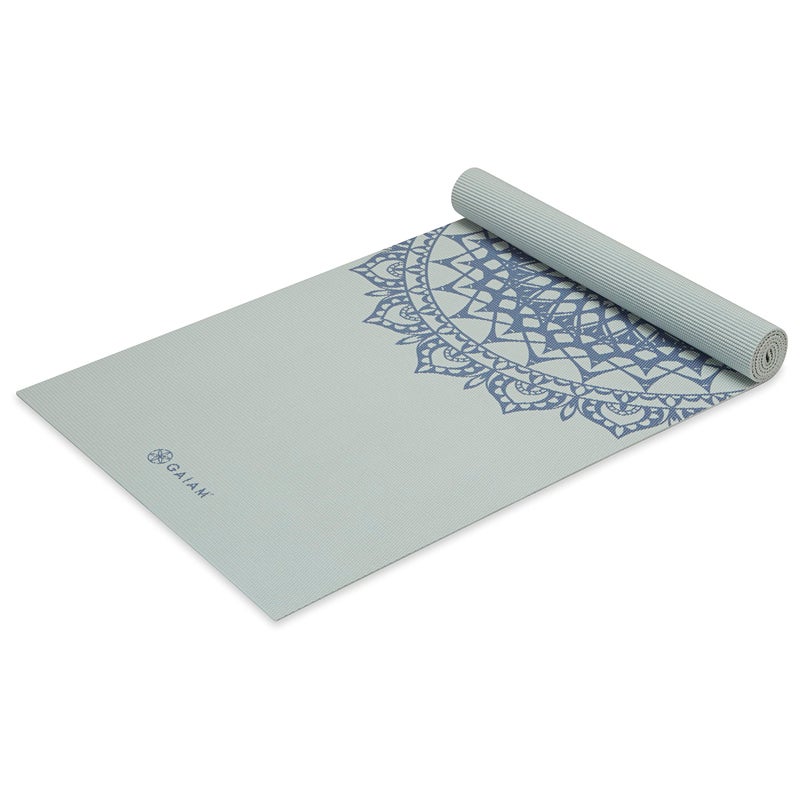 Gaiam Yoga Mat Non Slip 5mm Thick Print Mat for Yoga Pilates Floor Workouts Colorful Printed Design PVC Free Lightweight 68 x 24 Includes Free Online Yoga Class - Image 2