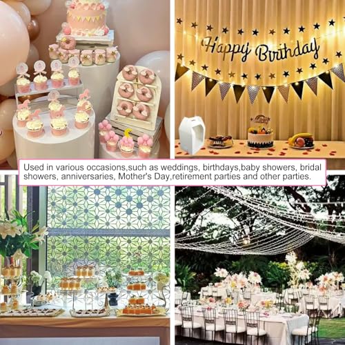 Yoqanr 4 PCS Cake Pop Boxes - Portable Cake Pop Holder Boxes with Clear Window, Cake Pop Boxes Holder Packaging with Lid, Cake Display Stand With 33 Hole Positions, White Cake Boxes Packaging - Image 5