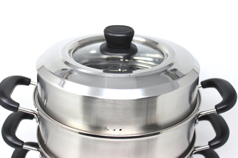 Concord Cookware CONCORD 3 Tier Premium Stainless Steel Steamer Set (32 CM) - Image 3