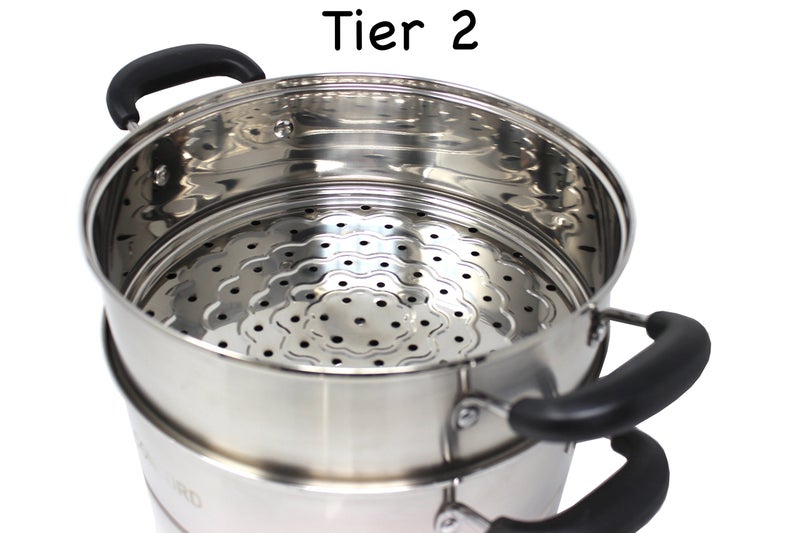 Concord Cookware CONCORD 3 Tier Premium Stainless Steel Steamer Set (32 CM) - Image 5