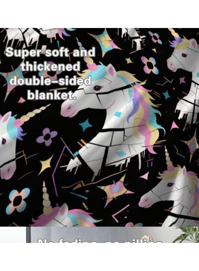 general Flannel thin blanket (warm and comfortable, suitable for sleep, gaming, dust removal and sandproof) 150cm*200cm - 193 - Image 5