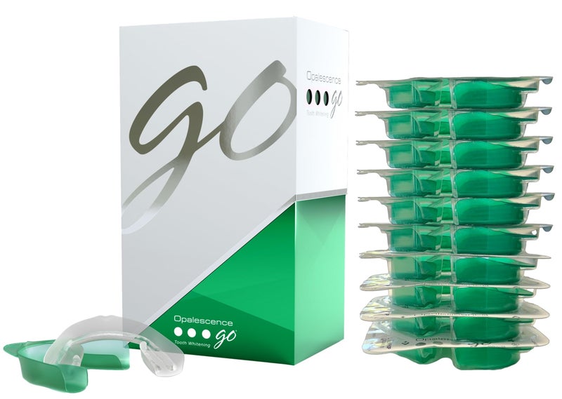 Opalescence Go 15- Prefilled Teeth Whitening Trays - 15% Hydrogen Peroxide - (10 Treatments) Made by Ultradent Products. Teeth Whitening Kit -Mint - 5194-1 - Image 1