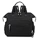 LORADI Large Diaper Bag Tote Hospital Bag Baby Shower Essential Black - Image 2