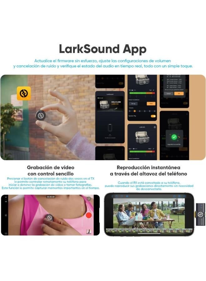 Hollyland Hollyland - Lark M2 Combo Wireless Lavalier Microphone  - Image 5