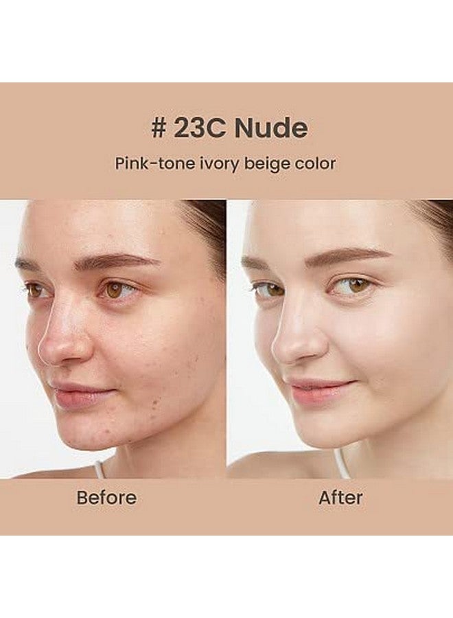 Heimish ] Moringa Ceramide Bb Cream Spf 30 Pa++ 23C Nude 2.05 Oz / 58.11 G ; Long Lasting Mosturizing High Coverage Bb Cream ; Spot Cover Spf Foundation Sun Care Uv Shield Blemish Cover - Image 4