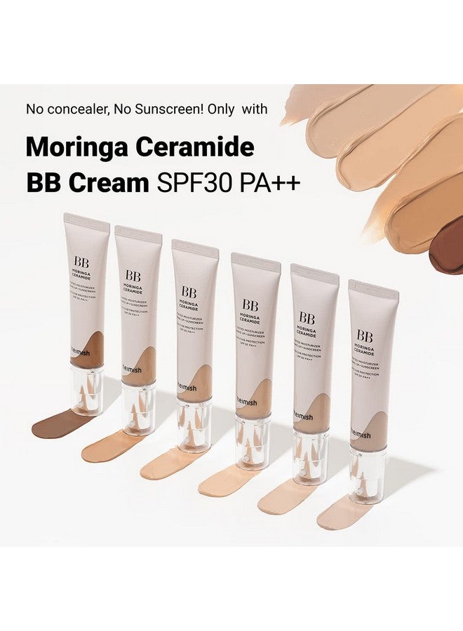 Heimish ] Moringa Ceramide Bb Cream Spf 30 Pa++ 23C Nude 2.05 Oz / 58.11 G ; Long Lasting Mosturizing High Coverage Bb Cream ; Spot Cover Spf Foundation Sun Care Uv Shield Blemish Cover - Image 3