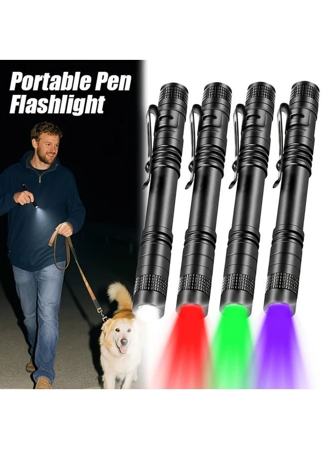 Red Light LED Pen Flashlight Portable Aluminum Alloy Mini Torch For Outdoor - Image 3