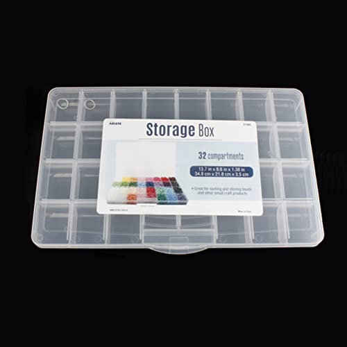 Chemlliy 32 Grids Clear Plastic Organizer Box, Craft Storage Container for Beads Organizer, Art DIY, Crafts Jewelry Storage, Fishing Tackles, Rock Collection, 1 Pack - Image 4