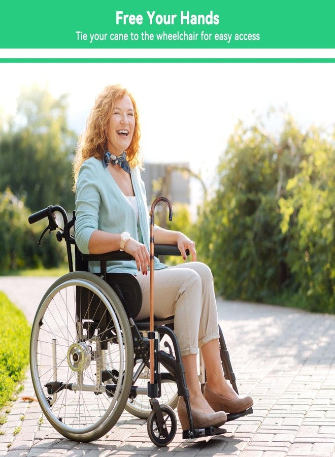 Agatige Cane Holder for Mobility Scooter, Walker Cane Clip Seat Holder Stand Walking Cane Accessories for Wheelchair Walker Disability Accessories, 24.5x6.5cm/9.7x2.6in - Image 4