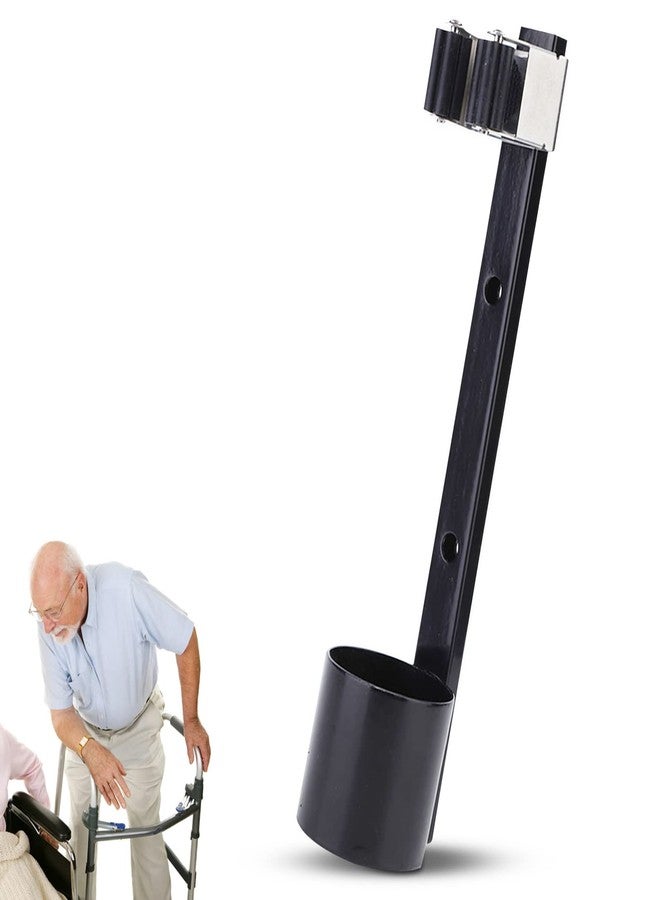 Agatige Cane Holder for Mobility Scooter, Walker Cane Clip Seat Holder Stand Walking Cane Accessories for Wheelchair Walker Disability Accessories, 24.5x6.5cm/9.7x2.6in - Image 1