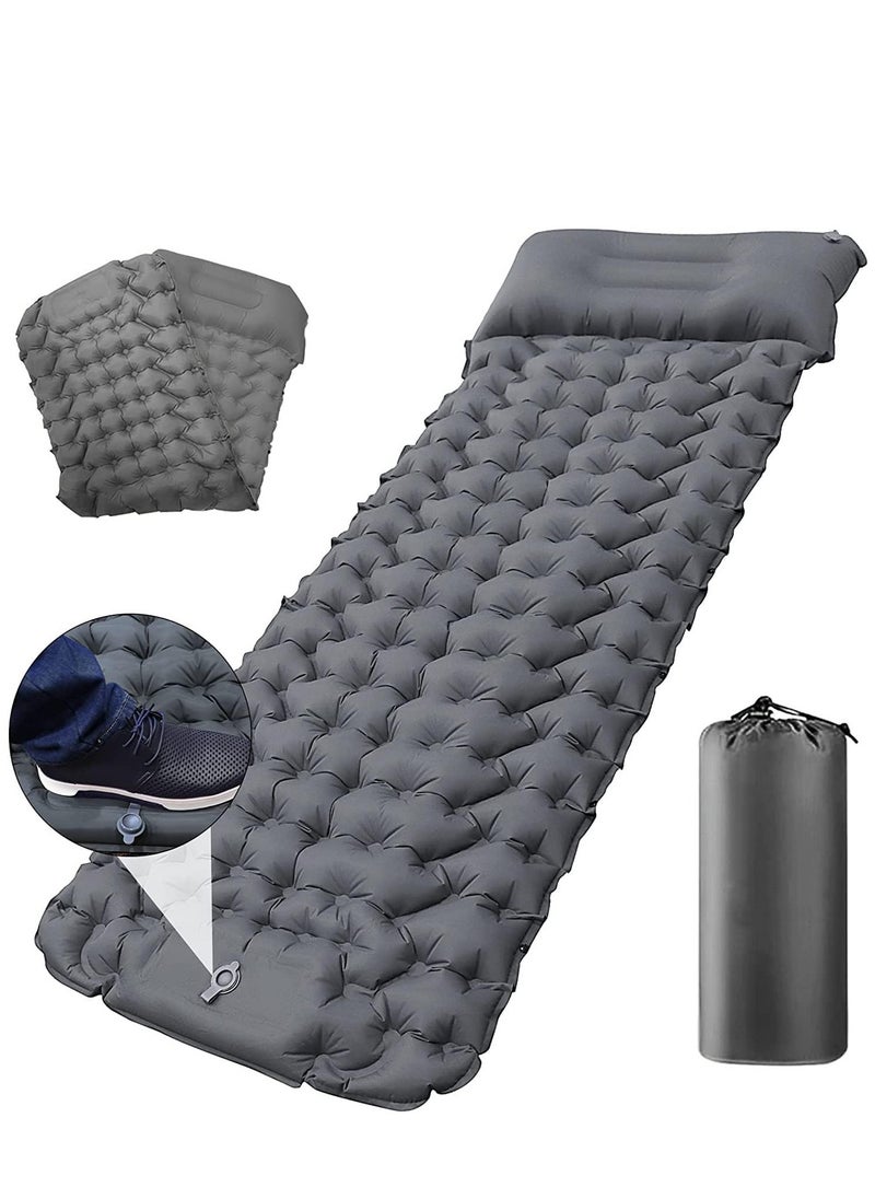 Generic - Self Inflating Camping Sleeping Pad Widen & Thicken Camping Mat with Pillow, Lightweight Single Air Mattress Bed for Outdoor Backpacking Hiking Travel(Single) - Image 1