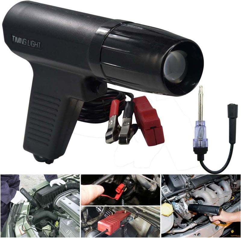 CoLuck Engine Timing Light with Spark Plug Tester,Inductive Timing Light Gun Timing Light Ignition Testers Engine Ignition Coil Tester for Car Motor Motorbike Vehicle Motorcycle Marine Lawnmower - Image 1