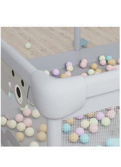 Arabest Baby Playpen with Mat 150*180 CM, Play Pen for Babies and Toddlers with Gate, Baby Fence Sturdy Safety Playpen, Indoor & Outdoor Kids Activity Center  - Image 4