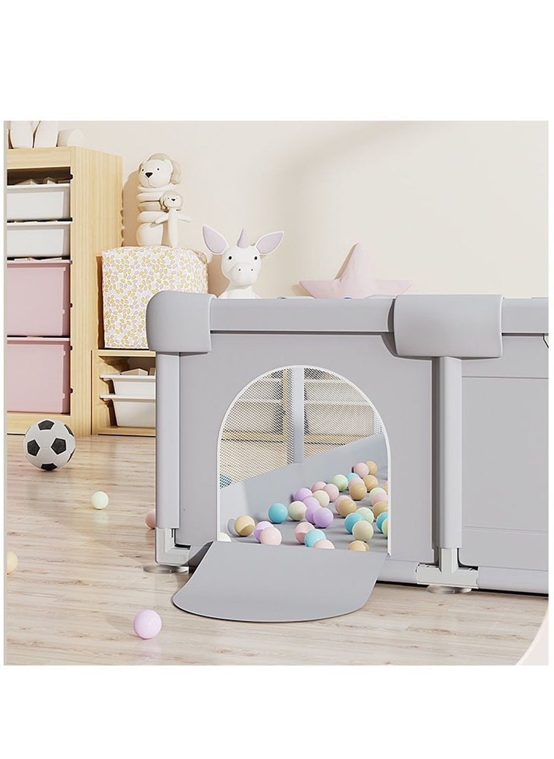 Arabest Baby Playpen with Mat 150*180 CM, Play Pen for Babies and Toddlers with Gate, Baby Fence Sturdy Safety Playpen, Indoor & Outdoor Kids Activity Center  - Image 5