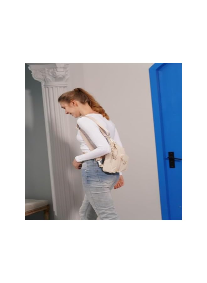 PROMASS Women Crossbody Backpack Sling Bag, Small Chest Bag Daypack Fanny Pack Crossbody Bag For Hiking Traveling Outdoor Backpack Multipurpose Chest Bag For Women - Image 4