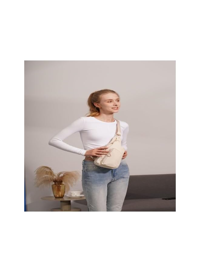 PROMASS Women Crossbody Backpack Sling Bag, Small Chest Bag Daypack Fanny Pack Crossbody Bag For Hiking Traveling Outdoor Backpack Multipurpose Chest Bag For Women - Image 5