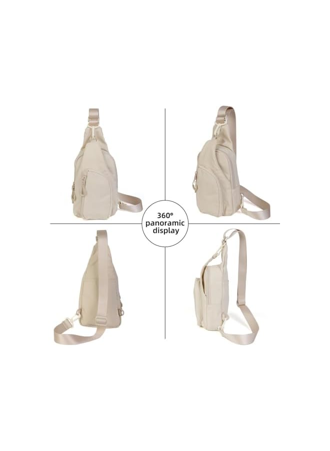 PROMASS Women Crossbody Backpack Sling Bag, Small Chest Bag Daypack Fanny Pack Crossbody Bag For Hiking Traveling Outdoor Backpack Multipurpose Chest Bag For Women - Image 3