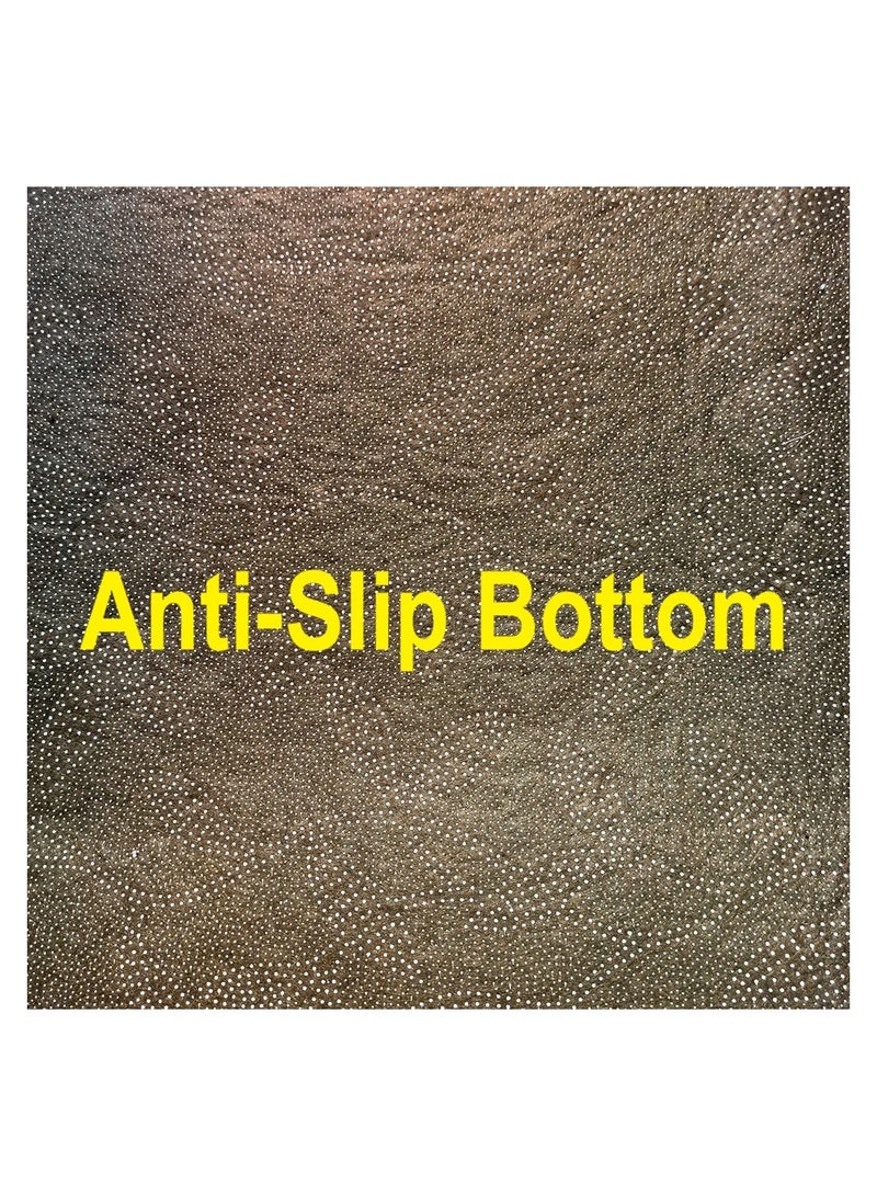 فابينني سجادة صلاة إسلامية باللون الأسود مقاس 70 × 110 سم مطبوعة على شكل الكعبة الجميلة ومضادة للانزلاق، سجادة صلاة مسلمة ناعمة للرجال والنساء والأطفال هدية عيد رمضان - Image 2