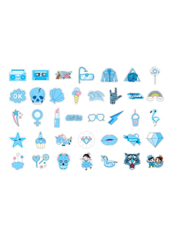 NIBEMINENT 37-Piece Waterproof Vinyl Stickers - Image 1