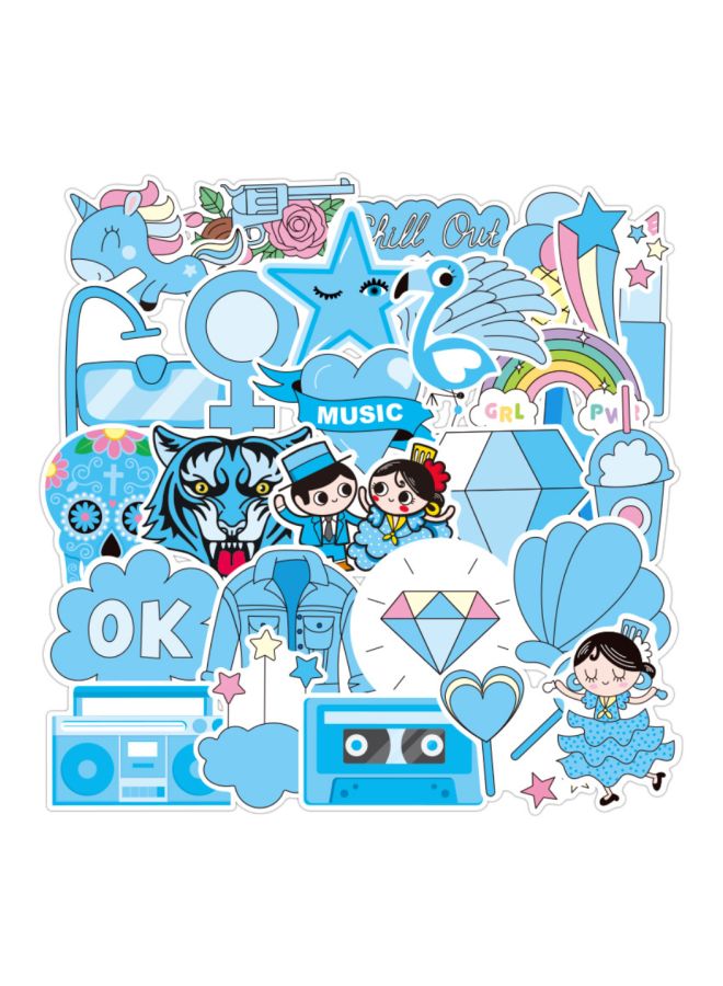 NIBEMINENT 37-Piece Waterproof Vinyl Stickers - Image 2