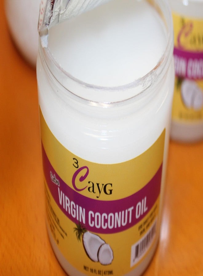 3CAYG 15oz Extra Virgin Coconut Oil for Softer Skin, Hair Growth, and Nailcare - Image 3