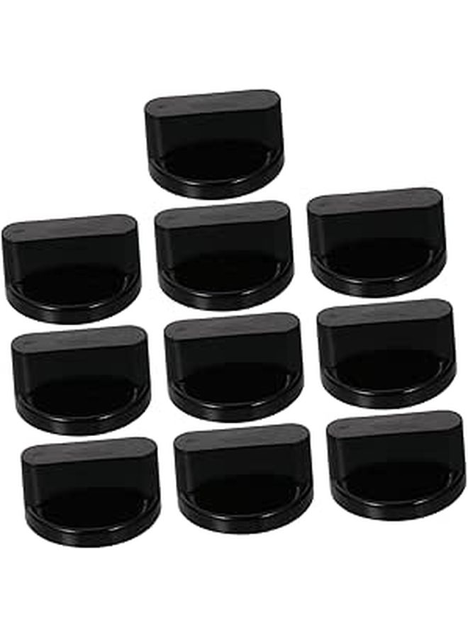 10 Pack Gas Stove Control Knobs Sturdy Black Replacement Buttons Easy Install - Image 1