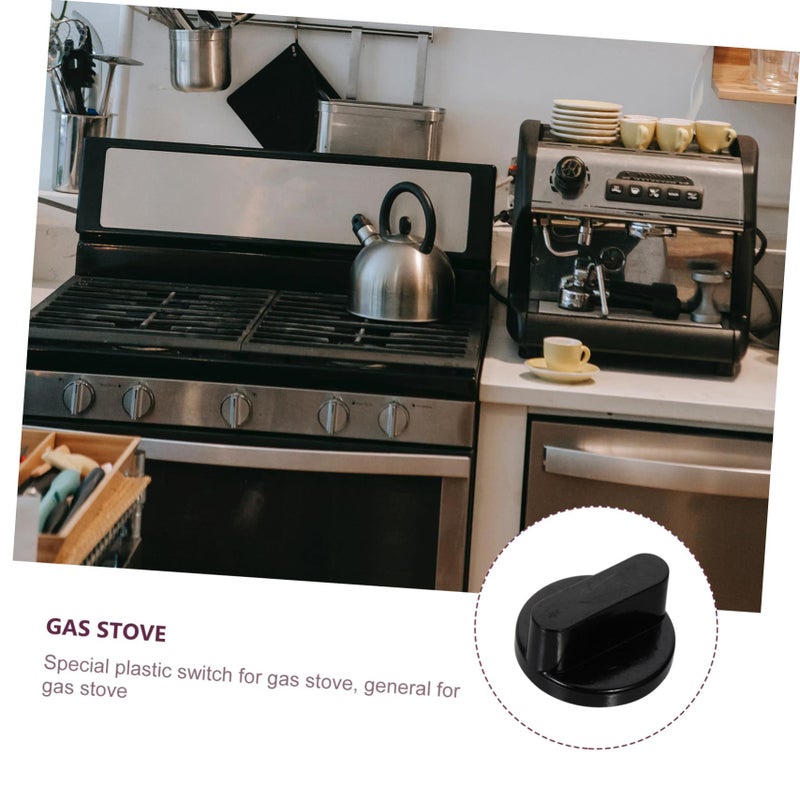 10 Pack Gas Stove Control Knobs Sturdy Black Replacement Buttons Easy Install - Image 5