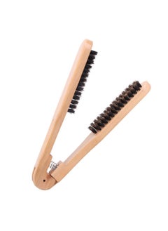 EXCEART EXCEART Hair Straightener Brush Hair Straightener for Knotty Hair Flat Iron Hair Straightener Hair Straightener Comb Hair Brush for Men Mens Combs Wooden Comb Miss Short Hair Bamboo 