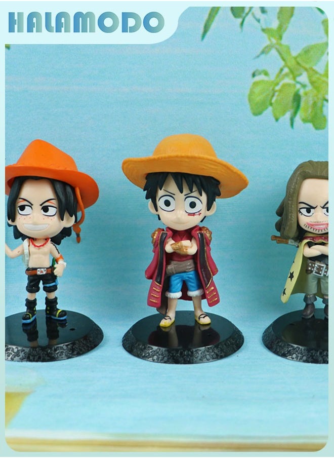 One Piece 6-Piece Mystery Q Version Blind Box Set - Includes Hidden Figure Collection Desktop Decor Gift Box，Every Blind Box Is An Unknown Surprise