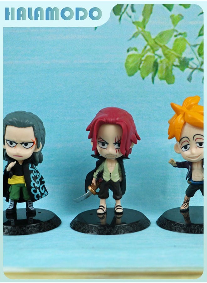 One Piece 6-Piece Mystery Q Version Blind Box Set - Includes Hidden Figure Collection Desktop Decor Gift Box，Every Blind Box Is An Unknown Surprise
