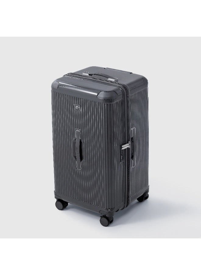 LIGHTGO 7672 Carbon Grey middle size suitcase PC Suitcase Trunk case check in luggage 28 inch with TSA travel case YKK zipper - Image 2