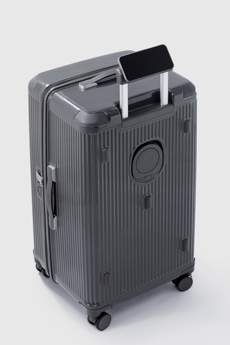 LIGHTGO 7672 Carbon Grey middle size suitcase PC Suitcase Trunk case check in luggage 28 inch with TSA travel case YKK zipper - Image 5