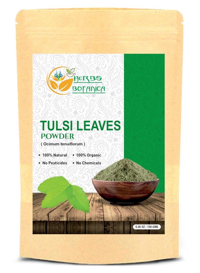 Herbs Botanica Tulsi Powder Tulasi Holy Basil Tulsi Powder Ocimum Sanctum Vitality & Wellness - Pure, Natural, and Invigorating Boost Immunity Naturally 5.3 oz
