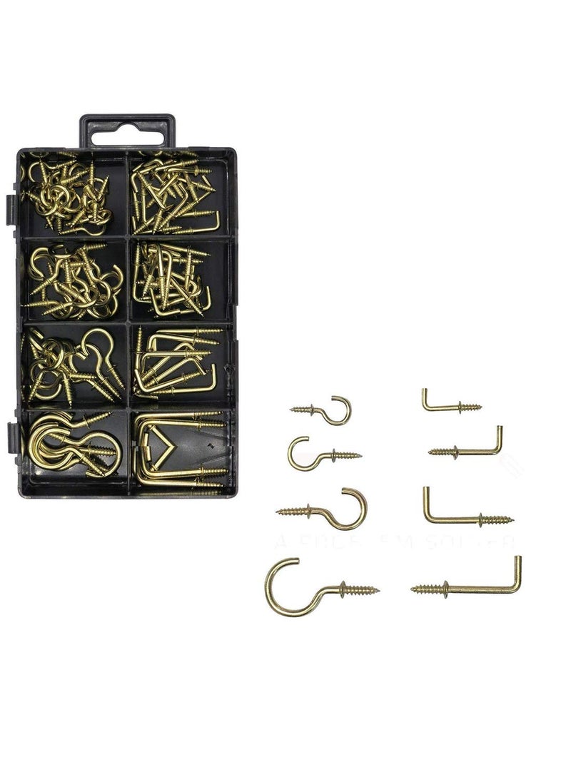 DIY Crafts DIY Crafts Design No 3 Pack Of 90 Pcs Stainless Steel Screw Eye Rings Cup Hooks and SquDesign No 3 Pack Of 90 Pcs  - Image 5