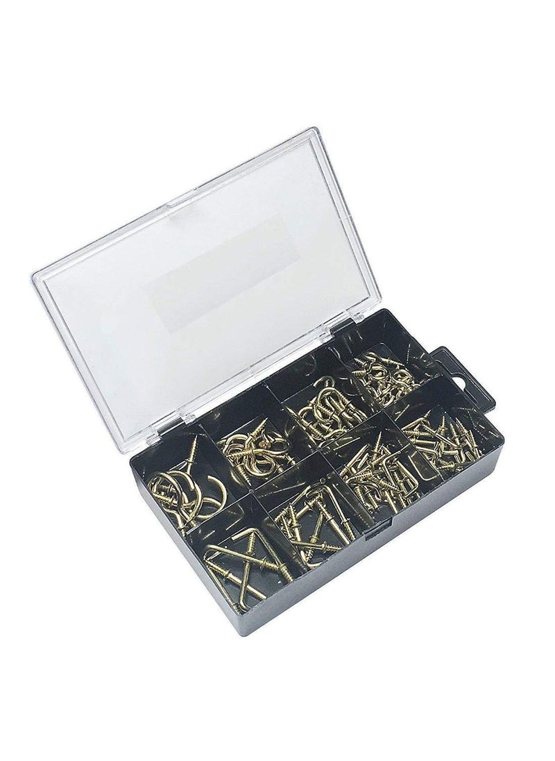 DIY Crafts DIY Crafts Design No 3 Pack Of 90 Pcs Stainless Steel Screw Eye Rings Cup Hooks and SquDesign No 3 Pack Of 90 Pcs  - Image 3