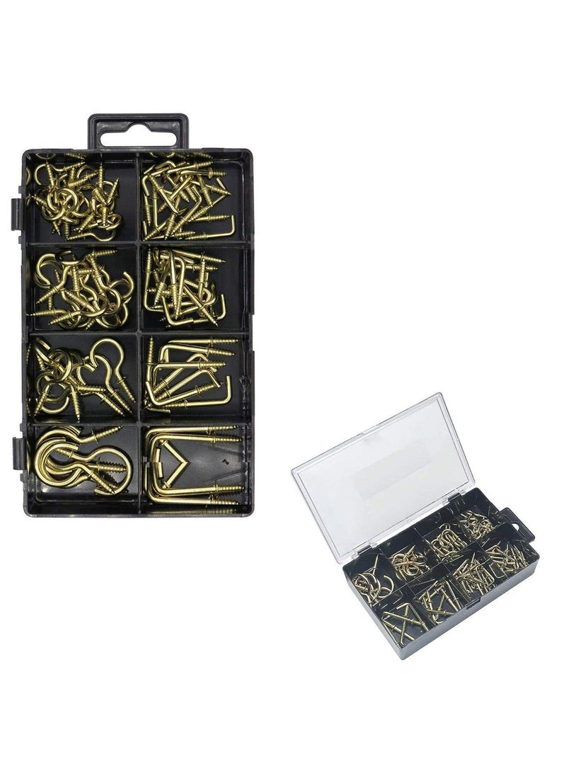 DIY Crafts DIY Crafts Design No 3 Pack Of 90 Pcs Stainless Steel Screw Eye Rings Cup Hooks and SquDesign No 3 Pack Of 90 Pcs  - Image 4