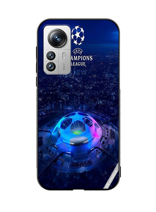 VR CREATIVE Protective Case Cover For Xiaomi 12 Pro Uefa Champion League Design Multicolour - Image 1