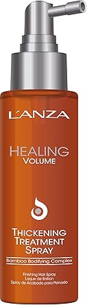 LANZA Healing Volume Thickening Treatment Hairspray Boosts Shine Volume and Thickness for Fine and Flat Hair Rich with Bamboo Bodifying Complex and Keratin 100ml - Image 1