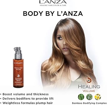 LANZA Healing Volume Thickening Treatment Hairspray Boosts Shine Volume and Thickness for Fine and Flat Hair Rich with Bamboo Bodifying Complex and Keratin 100ml - Image 5