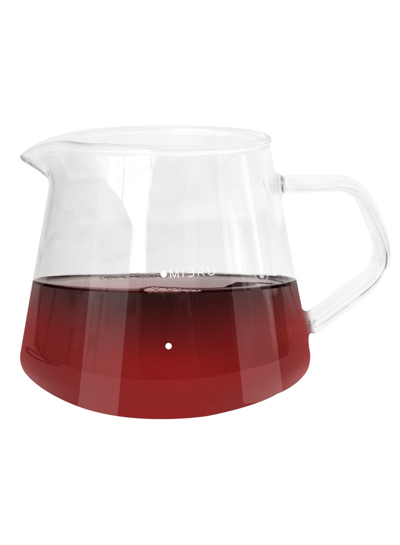 MIBRU V60 Pour Over Premium Drip Coffee Maker Set, 11-Piece Coffee Maker Set, Specialty Coffee Bag, Manual Coffee Grinder, Coffee Scale, 350ml Small Glass Serving Pot, Brooch Pin, Coffee Bean Sprinkler, Barista Towel, Coffee Spoon, 0.1 Paper Coffee Filter, 0.1 Coffee Dripper, Coffee Maker, Curved Coffee Filter for Kalita, Specialty Coffee Kit, Specialty Coffee Tools, Coffee Maker, Coffee Cup, Coffee Cleaning Kit, Pour-Over Coffee Maker Accessories  - Image 3