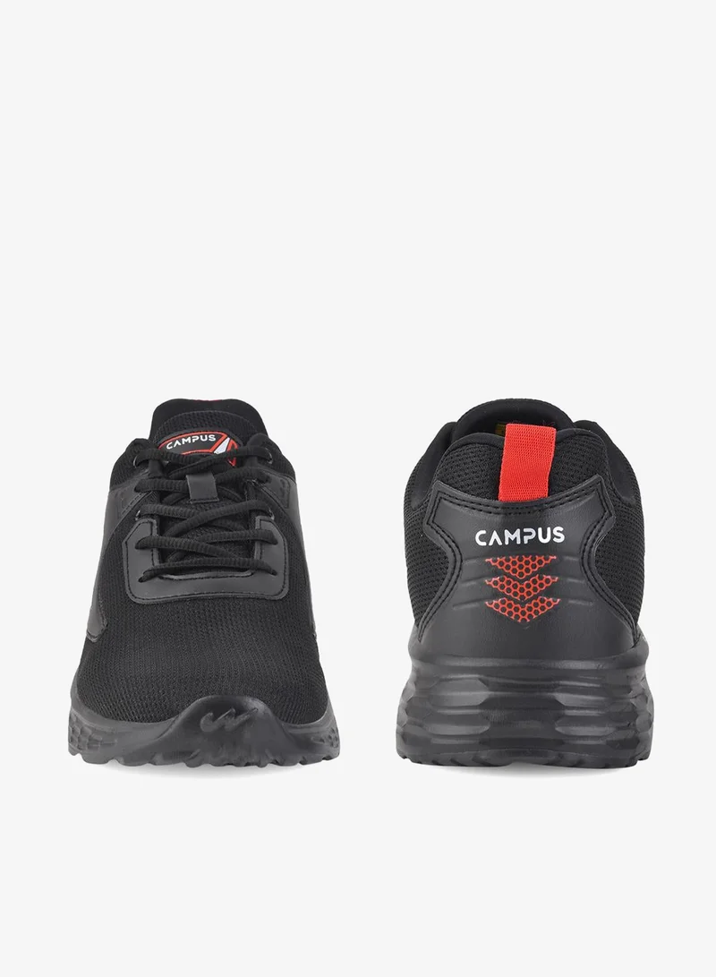 CAMPUS Blk/Red Men's Low-Top Sneakers - Bold Colours With Cloud Like Comfort for Men | Best Price UAE