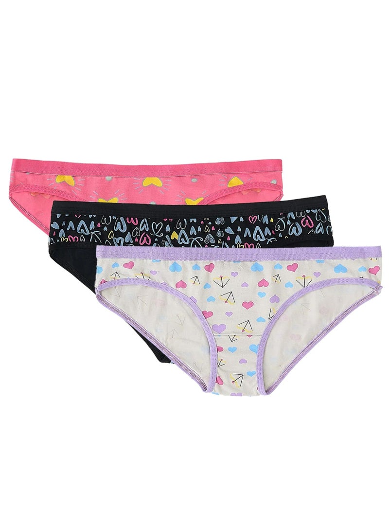 دايس باك يحتوي علي 3 قطع بانتيهات بكيني قطن مطبوع حريمي - Image 2