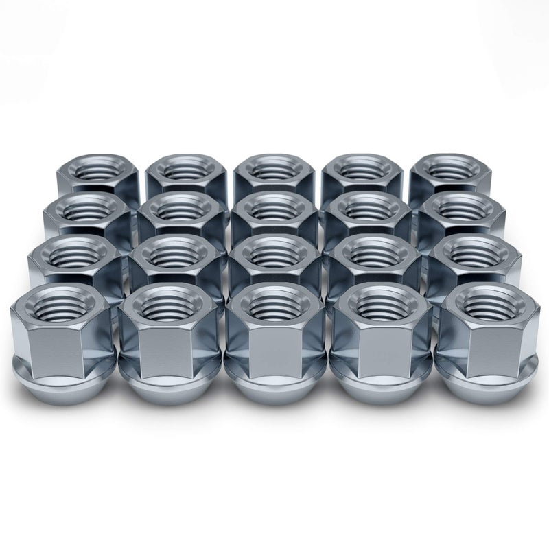 White Knight White Knight Wheel Accessories 1309-1S Zinc M14 X 1.50 Open End Bulge Acorn Lug Nut 20 Pack - Image 1