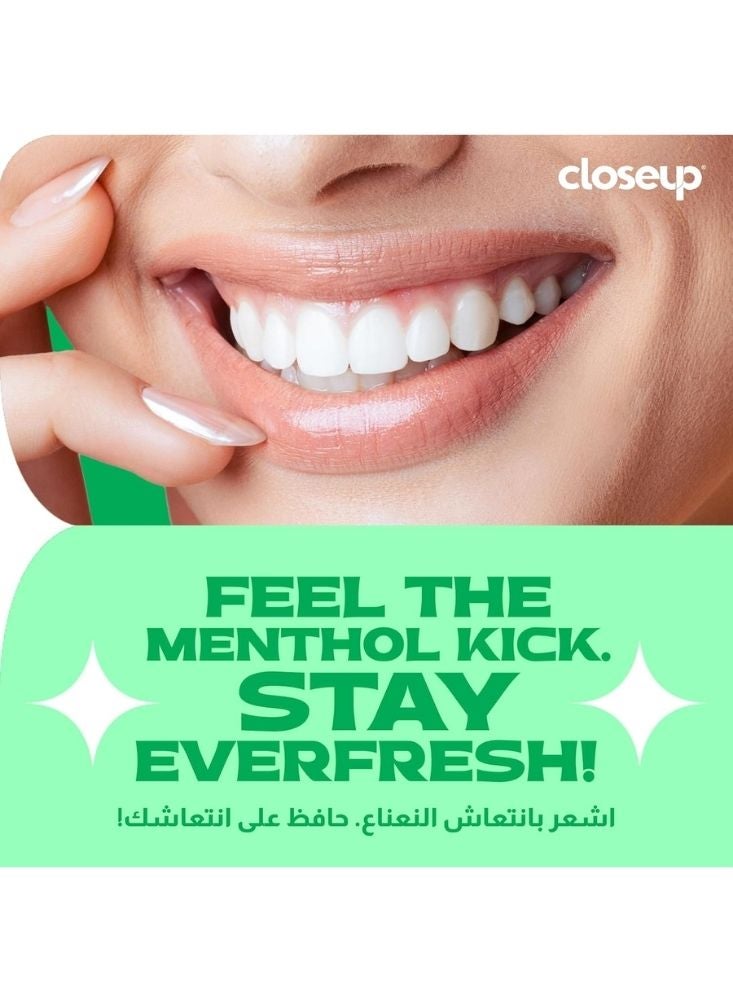 Closeup Triple Fresh Gel Toothpaste 120ml – Menthol Fresh with Zinc for 24H Fresh Breath - Image 3